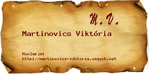 Martinovics Viktória névjegykártya