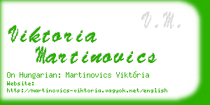 viktoria martinovics business card